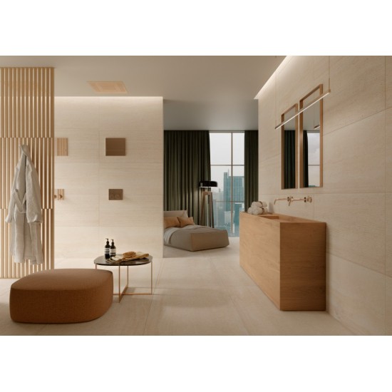 Πλακάκι Marazzi Mystone Travertino Navonna Rt 60x120 cm M9EL Απομίμησης Πέτρας Τραβερτίνο Ανοιχτό Μπεζ Πλακάκι Marazzi Mystone Travertino Navonna Rt 60x120 cm M9EL Απομίμησης Πέτρας Τραβερτίνο Ανοιχτό Μπεζ